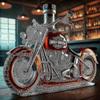 Bouteille de Whisky Forme Moto 11 Oz Carafe en Verre Originale Gravure 3D Créative Pour Hommes Motard/Amateur d'alcool Collectionneur-jinmu3