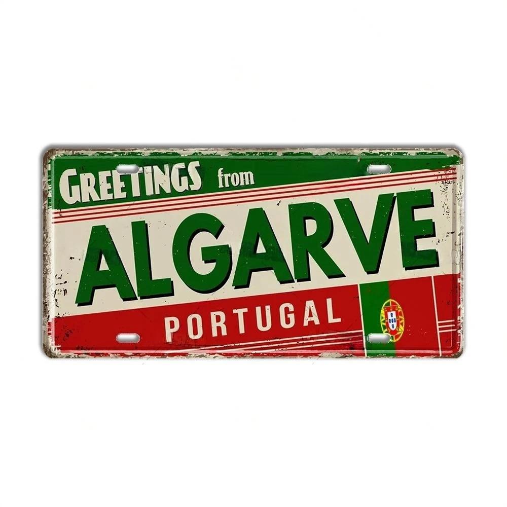 Türkei Portugal Nummernschild Metallschild Portugal Wahrzeichen Stadtstaat Dekorative Plakette Garage Club Man Cave Bar Pub Wanddekoration