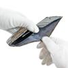 Inden Billfold Coin Navy Blue with White Hydrangea [Inden-ya] Bi-fold Wallet, H, Box-type Purse, Deerskin, Lacquer, Pattern, 2204-14-174