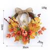 2026 Autumn Halloween Berry Pumpkin Wreath, Home & Door Decoration Vine Ring for Thanksgiving
