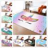 Tapis Motif Licorne Mignon Tapis de Sol Décoratif Lavable Tapis de Salon Antidérapant Paillasson d'Entrée pour Chambre à Coucher Salle de Bain Cuisine