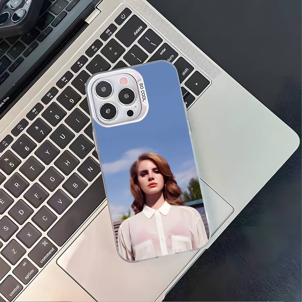 Singer L-Lana Del Rey Phone Case For iPhone 16,15,14,13,12,11,Pro,XS,Max,Plus,Mini,SE4,E White Matte Shockproof Cover