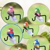 3/6Pcs 3D Fake Craft Birds Artificial Foam Feathers Birds Birthday Party Decorations Home Garden Wedding Decoration