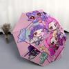 1pc Outdoor Umbrella with Cute Anime Characters - Automatic Opening/Closing, Portable 3-Fold Design, 8-Rib Iron Frame - Perfect Gift for Fans, Tr