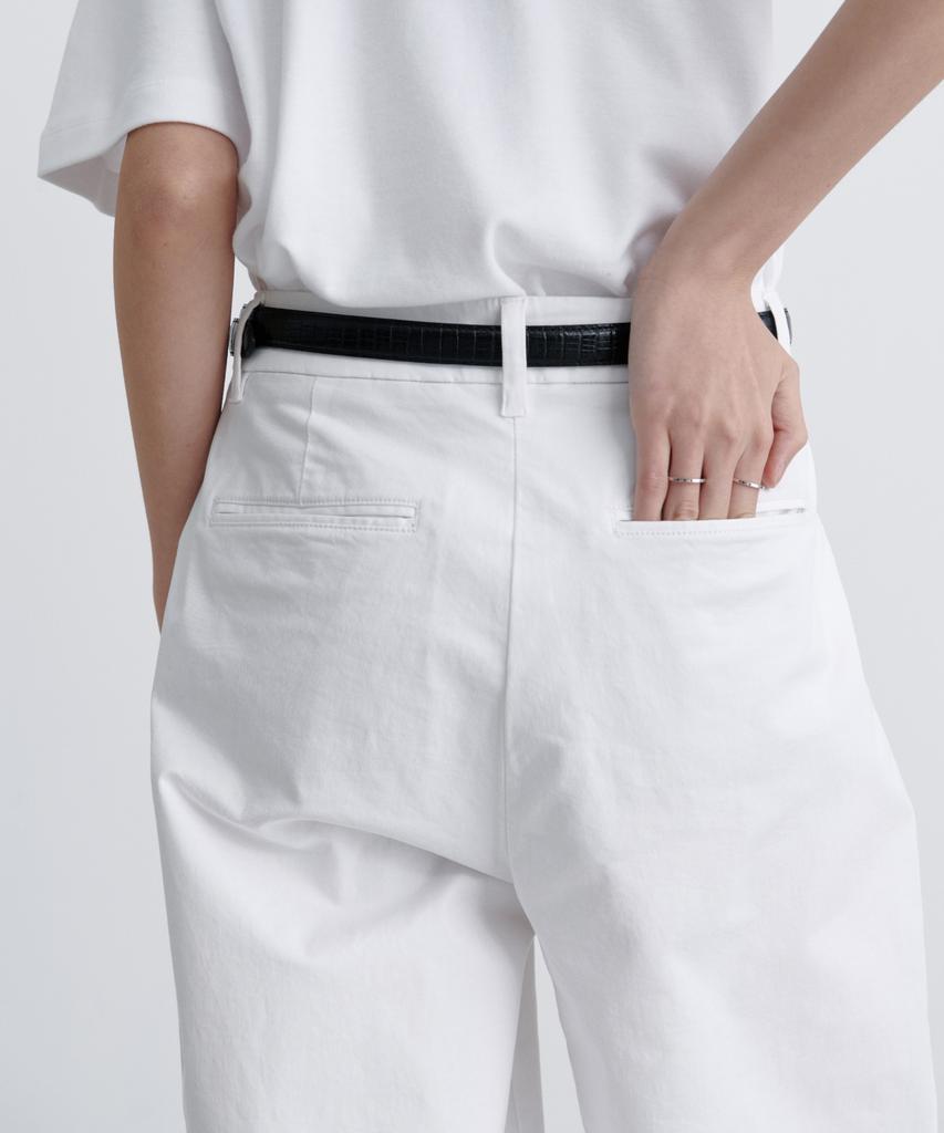 MUSINSA STANDARD WOMAN Women'S Reverse Two-Tuck Wide Chino Pants [White]