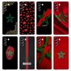Transparente Handyhülle für Samsung Galaxy S25, S24, S23, S22, S20, S21, FE, Ultra, S10, S10E, S9, Plus, 5G Weiche TPU-Hülle Marokko Flagge Capas