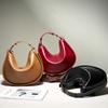 Niche Design Crescent Bag Genuine Leather Underarm Bag Simple Senior Single Shoulder Crossbody All-in-one Women's Bag