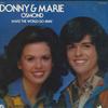 Disco LP DONNY & MARIE OSMOND - Make The World Go Away = Ballad of  MM2073 MGM 1975 Giappone Obi Pop Usato