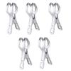 5Pcs Saxophone Spacer Clip Stainless Steel Repair Oboe Key Pad Indentation Clip