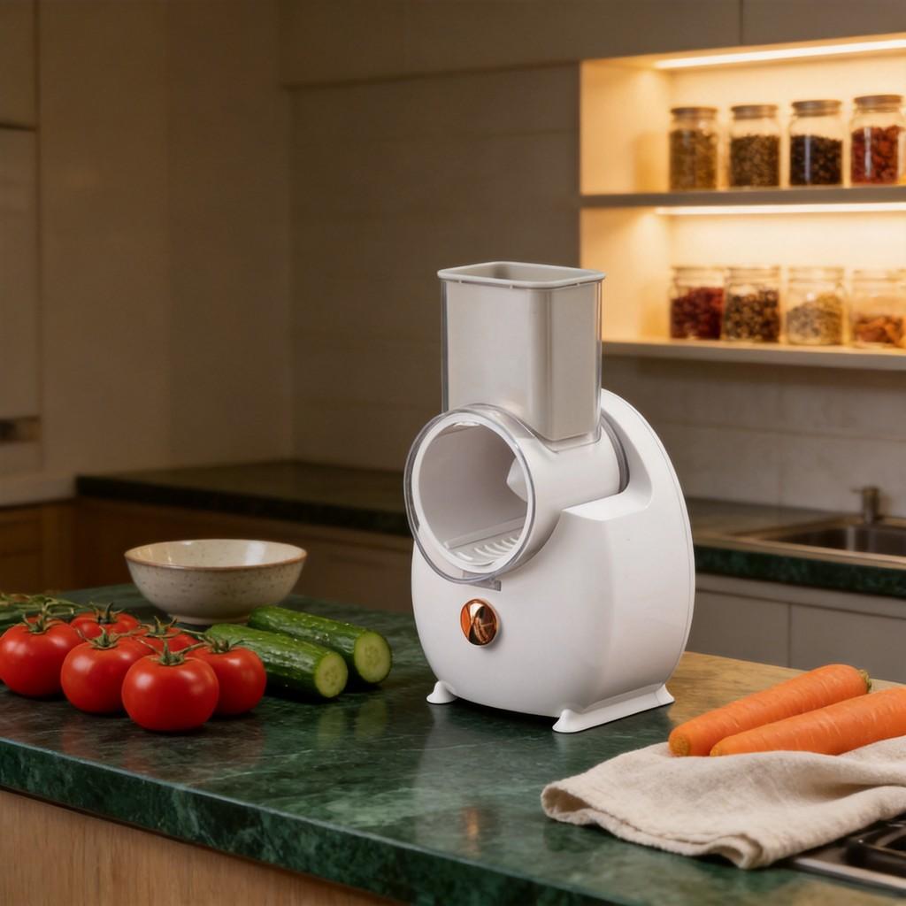 Rebanadora Eléctrica Multifunción de Verduras Con Carga USB Para Uso Doméstico