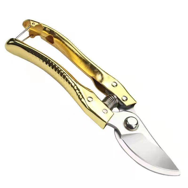 SK5 Stainless Steel Pruning Shears with Large Handle and Sharp Blade for Gardening