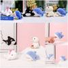 Shark Orca Plush Keychain Ocean Series Animal Beluga Plush Keyring Cute Birthday Gift
