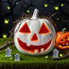 Halloween Pumpkin Lanterns LED Light Up Festive Jack-o-lantern Display Statue Halloween Party Home Decor