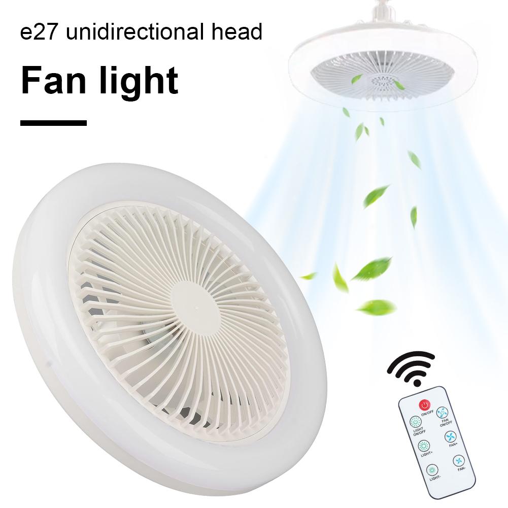 Smart 30W Ceiling Fan With Remote Control Lighting E27 Conversion Base 3Wind Speeds LED Ceiling Lamp Suitable for Bedroom Living
