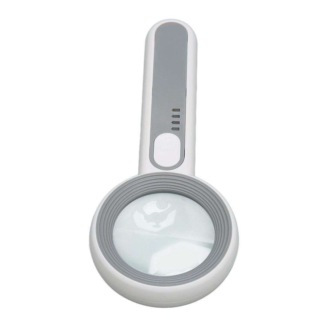 Handheld Magnifying Glass 5x Rechargeable Touch Control LED Light Handheld Magnifier