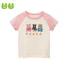 New Children Short-Sleeved T-shirt Baby Cartoon Bear Clothes