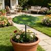 Copertura Ombreggiante per Piante da Taglio a Terra a Foglia di Loto, Protezione Solare in Metallo con Vernice Antiruggine Impermeabile, Ombrello da Giardino per Fiori in Vaso Piantine,