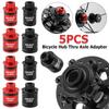 Aluminum Alloy Bike Hub Thru Axle Adapter Bike Hub Thru Axle To Quick Release Converter Bike Hub Thru Axle Conversion QR Adapter