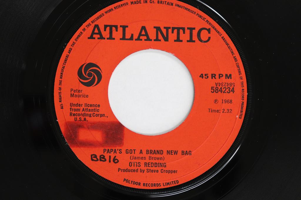7inch Record OTIS REDDING Papas Got A Brand New Bag 584234 Atlantic 1968 UK SoulFunk Used