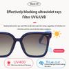 New Fashion Brand Children's Color Sunglasses Anti UV Baby Sunshade Anti Blue Light Glasses Men's and Women's Sunglasses UV400