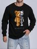 Plush And Robotic Bear Printed Mens Pullovers Autumn Casual Sweatshirt Comfortable Y2K Sportswears Hot Sale Casual Sweatshirts