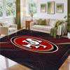 Dizajn San Francisco 49ers Křišťálový zamatový koberec Mäkká dekoratívna podložka do spálne Vstup