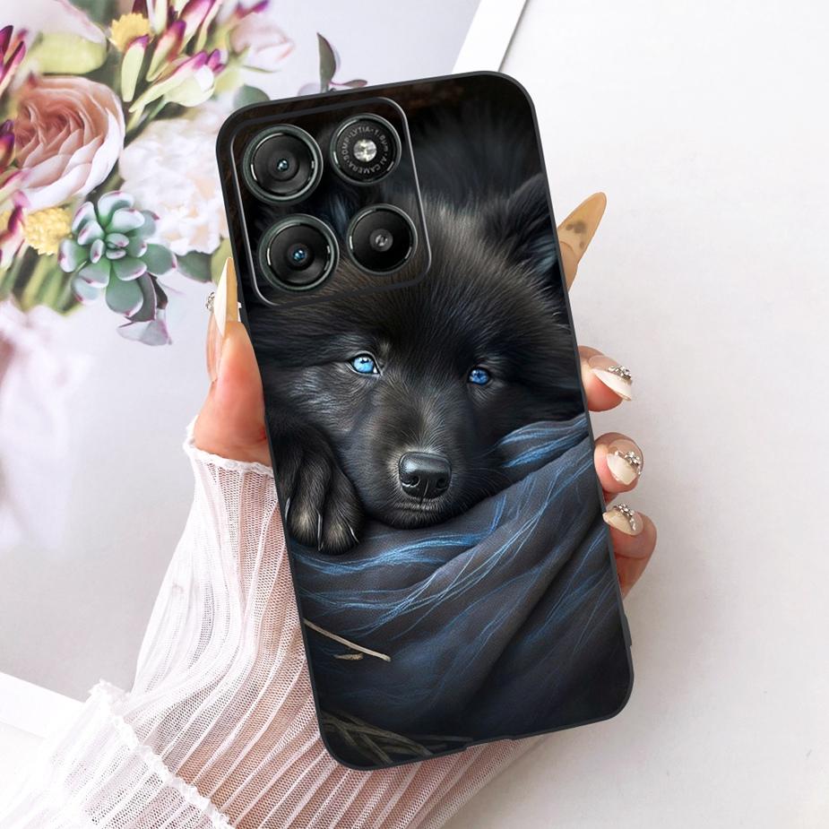 For Motorola Moto G15 G17 Power Case Cute Cat Fashion Painted Cover Soft TPU Phone Case For Moto G17 Power MotoG15 MotoG17 Shell