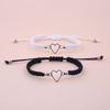 Hand Crafted Love Heart Couple Bracelet For Lover Women Men Adjustable Rope Friends Relationship Matching Bracelets Jewelry Gift