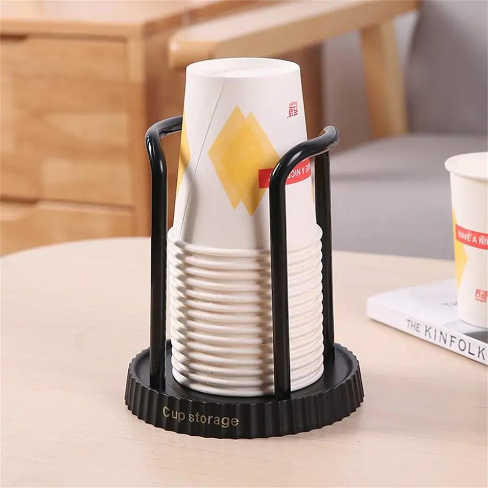 2pcs Thicken Durable Disposable Cup Display Shelf Home Storage Rack for Home Dining Room Paper Cup Holder Dispenser