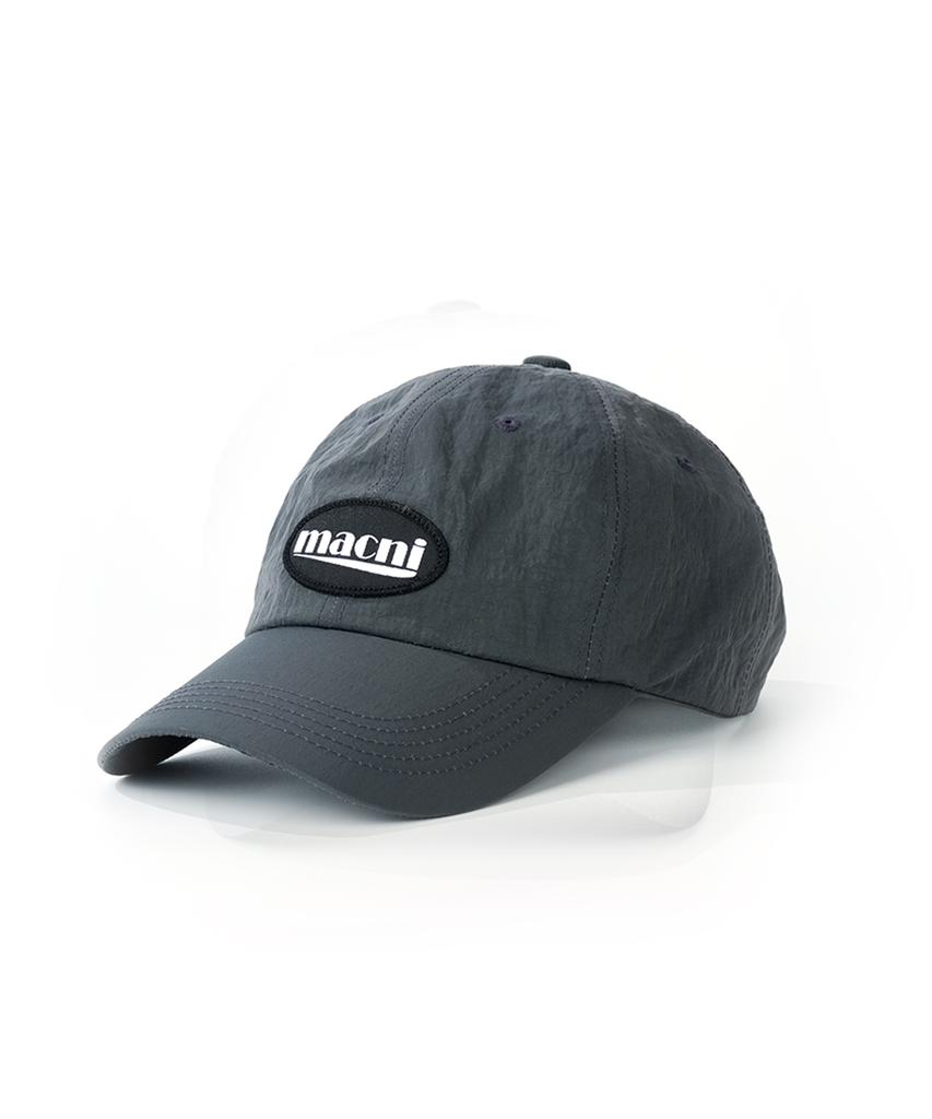 Makeuni Logo Patch Nylon Deep Cap Charcoal