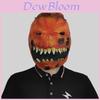 Scary Glowing Pumpkin Head Latex Mask For Halloween Costume Parties And Festivals