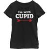 LOST GODS Girl's Valentine's Day I'm with Cupid Arrow T-Shirt