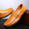 Men's Leather Casual Loafers Shoes Wedding Dress Shoes New Big Size Moccasins Shoes Suede Shoes High Quality Zapatos
