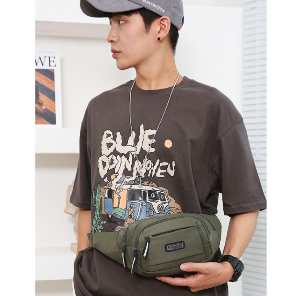 Waterproof Crossbdoy Chest Bag Large Capacity Men Running Pouch Belt  Jog Runnning