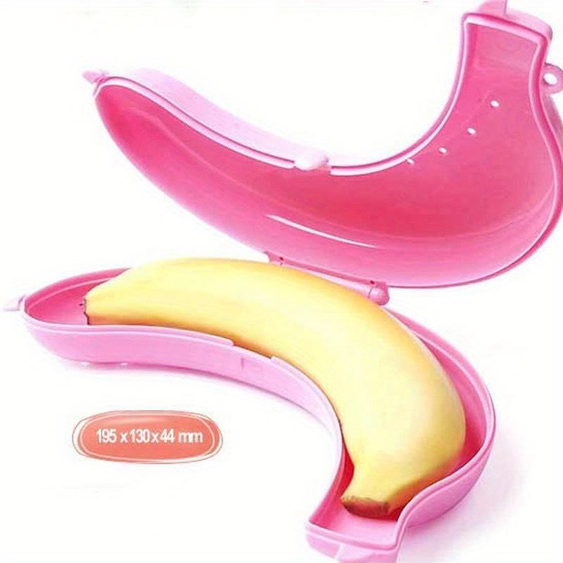 Banana Protector Container, Plastic Box Holder Case, Food Lunch Fruit Storage Box for Outdoor Travel Cute Banana Case