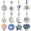 New 925 Silver Sun Stars And Moon Charms Beads For Women Fit Bracelet DIY Birthday Party Jewelry Gifts