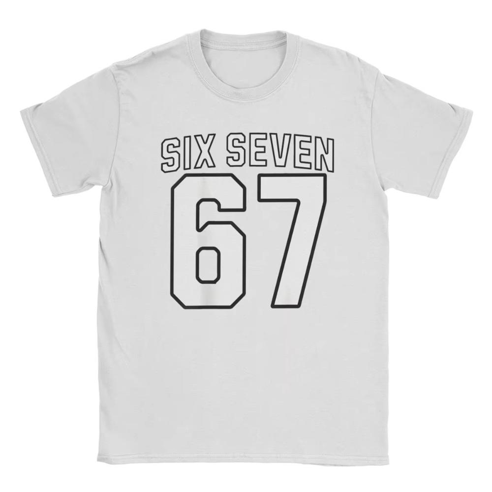 Six Seven Meme 67 Sports Jersey Printed TShirt for Men Women Fashion Cotton Tees Crew Neck Short Sleeve T Shirt Plus Size Tops
