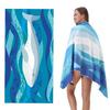 Double-sided Velvet Beach Towel, Microfiber Printed Bath Towel, Beach Swimming Quick-drying Towel