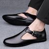 Fashion Black Hollow Out Genuine Leather Driving Shoes Men's  Loafers Lightweight Comfortable Wedding Handmade Flat Shoes for Man
