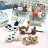 Sausage Dog Pendant: Plush Kitten Keychain, Backpack Charm, DIY Headdress Accessory