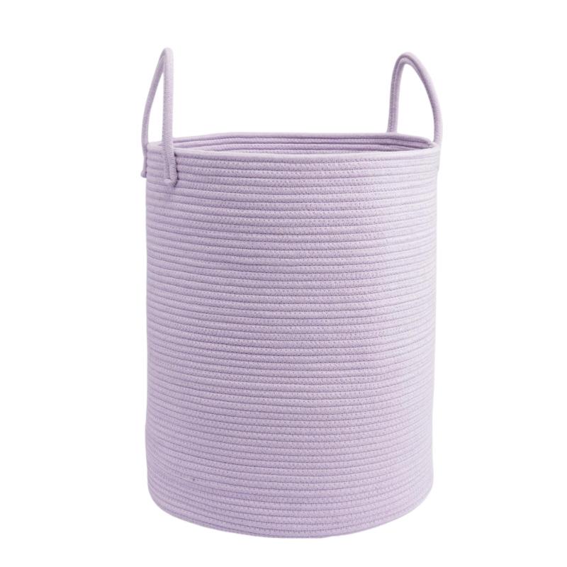 Nordic Simple Style Cotton Rope Storage Basket for Laundry and Toys