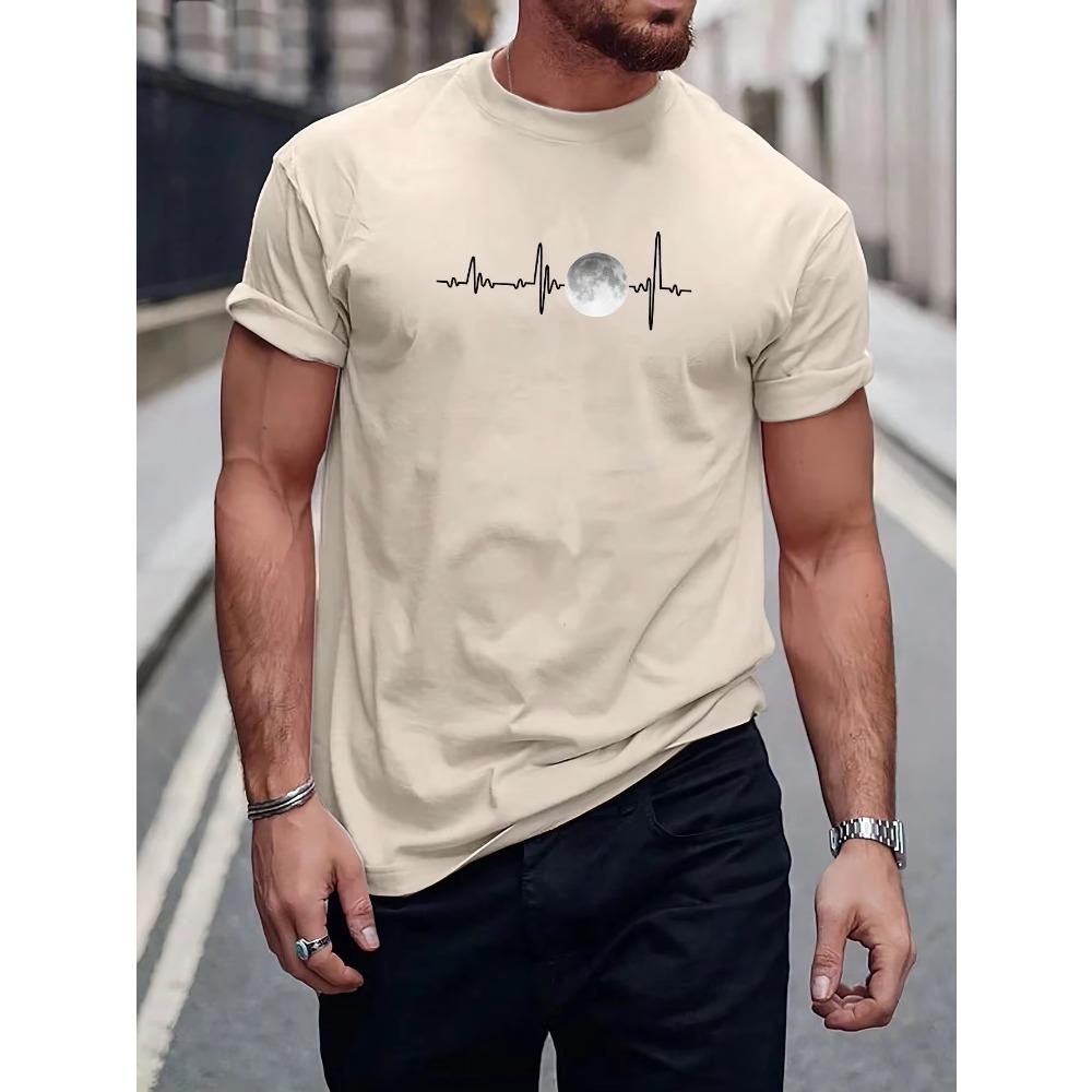 Moon Men T-shirt Luxury Brand Fashion Big Size Top Casual Short Sleeve Streetwear Classic Print New Arrival Tee S-4XL