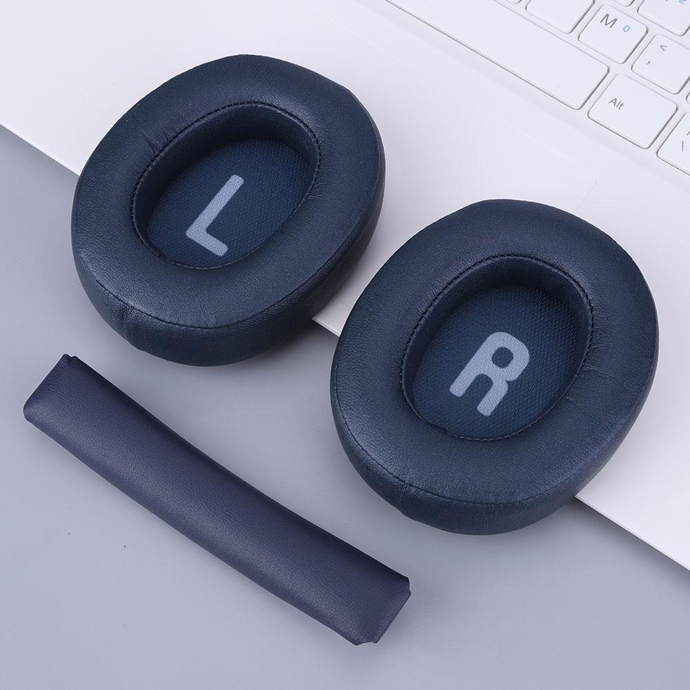 Ersatz-Leder-Ohrpolster Kopfbügel Kopfhörer Ohrpolster Polsterbezug Ohrmuscheln Reparaturteil Für JBL Tune 700BT 710BT 760NC 750BTNC