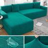 Waterproof Elastic Sofa Cover for Living Room 1/2/3/4 Seater Thick Polar Fleece L-Shaped Corner Sofa Cover Armchair Protector