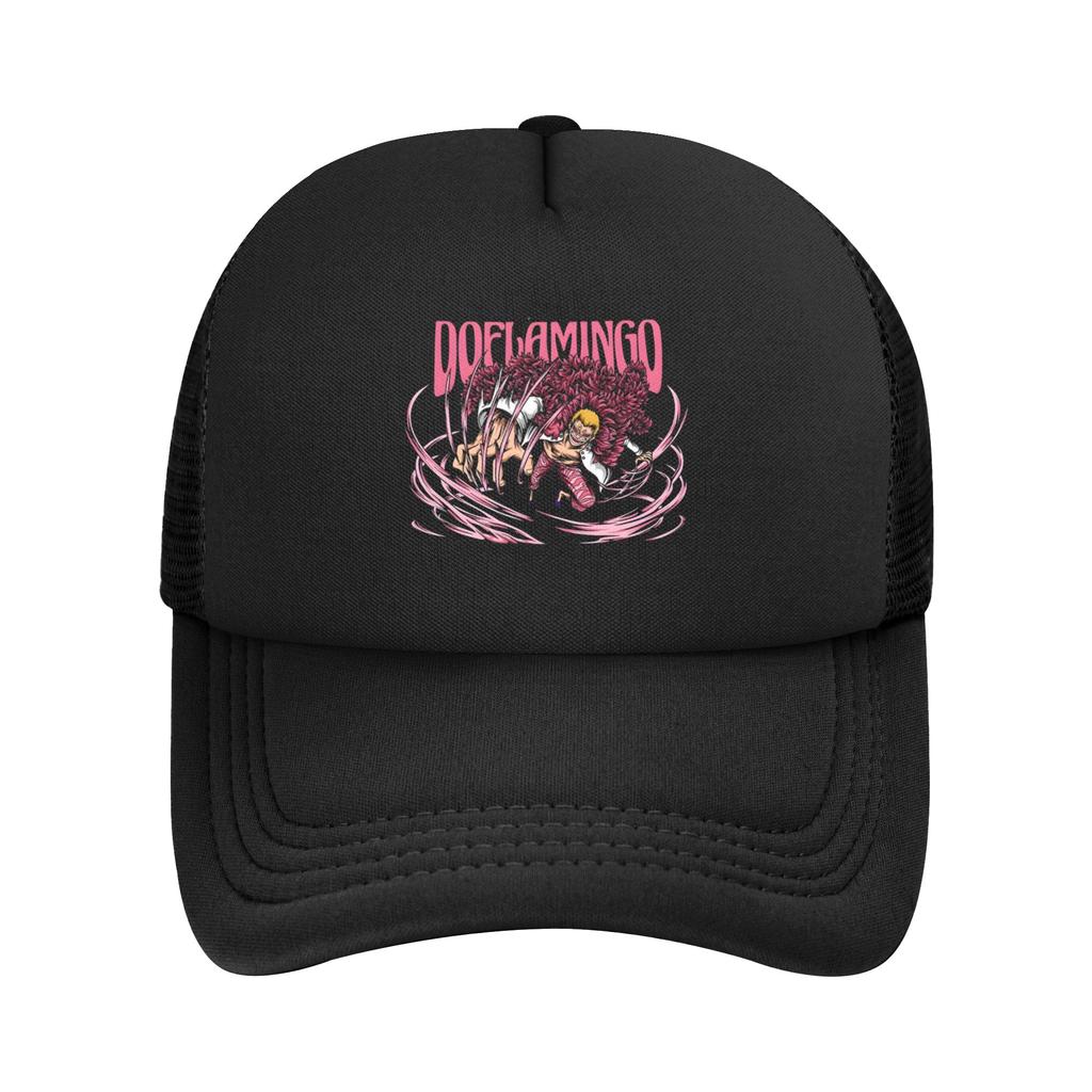 Trafalgar D Water Law Onepieces Mesh Baseball Caps Trucker Worker Hats Monkey D Luffy Anime Adjustable Summer Racing Cap