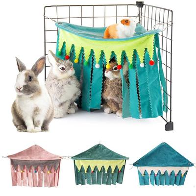 Rest Durable Hedgehog Corner Cage Hideaway Hammock Hamster House Rabbit Hiding Tent Rat Nest Guinea Pig Hideout