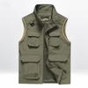 Mens Outdoor Casual Quick Dry Multi Pocket Vests Windproof Sleeveless Jacket Waistcoat Top for Hiking Climbing Fishing Working Travel Daily