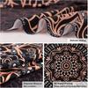UV Reactive Blacklight Tapestry Fantasy Pirate Ship 2D Flat Printed Colorful Nebula Galaxy Starry Sky Wall Hanging Peach Skin