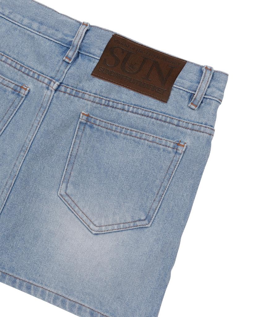 Sunday Fruits Market W) Sunday Denim Skirt Light Denim