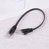 Black Cable Rj45 Ethernet 10 Inch 25Cm Network Cat Patch Cord Internet Cat6 Wire